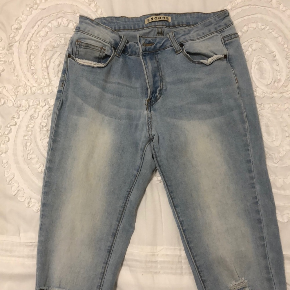 Encore light blue jeans